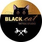 Логотип Студия перманентного макияжа и художественной татуировки «BlackCat (Черная кошка)» - фото лого