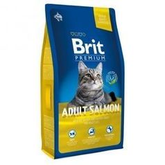 Brit Premium Cat Adult Salmon - для взрослых кошек c лососем, в соусе 8 кг