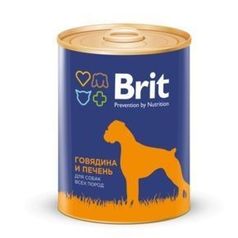 Brit Premium RED MEATLIVER Говядина и печень, 850г 12 шт.