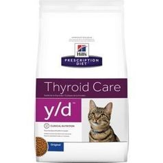 Hill's Hills Prescription Diet Feline y/d Thyroid Care при заболевании щитовидной железы (гипотериоз) 1,5 кг