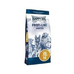 Happy Dog Profi-Line Krokette 26/16 Sportive (спортивный) - полнорационный корм для средних и крупных пород собак с повышенными потребностями в энергии и умеренными нагрузками с домашней птицей. 20 кг