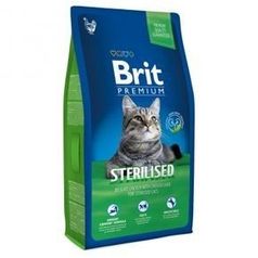 Brit Premium Cat Adult Sterilised - для взрослых кастрированных котов и стерилизованных кошек, с курицей, в соусе из куриной печени. 8 кг
