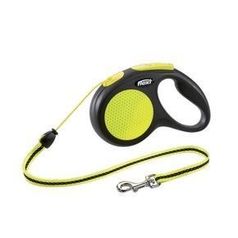 Flexi® New Classic NEON поводок -рулетка для собаки, (S) до 12 кг / 5м ТРОС неон