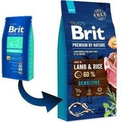 BRIT Premium By Nature Sensitive Lamb - Гипоаллергенный корм для собак всех пород 15 кг