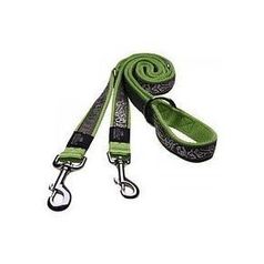 ROGZ Поводок перестежка Fancy dress Lime Bone XL 1.6м*2,5 см