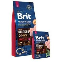 BRIT Premium by Nature Adult L - для взрослых собак крупных пород 15 кг