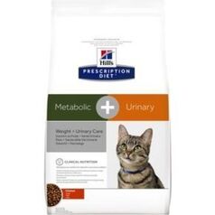 Hill's Prescription Diet Metabolic + Urinary Stress Feline сухой корм для кошек с курицей контроль веса 1,5 кг