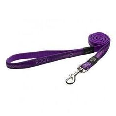 Rogz Удлиненный поводок Fancy Dress Purple Chrome M 1,6 см*1,8 м