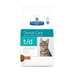Hill's Prescription Diet t/d Dental Care сухой корм для кошек с курицей гигиена полости рта 2 кг