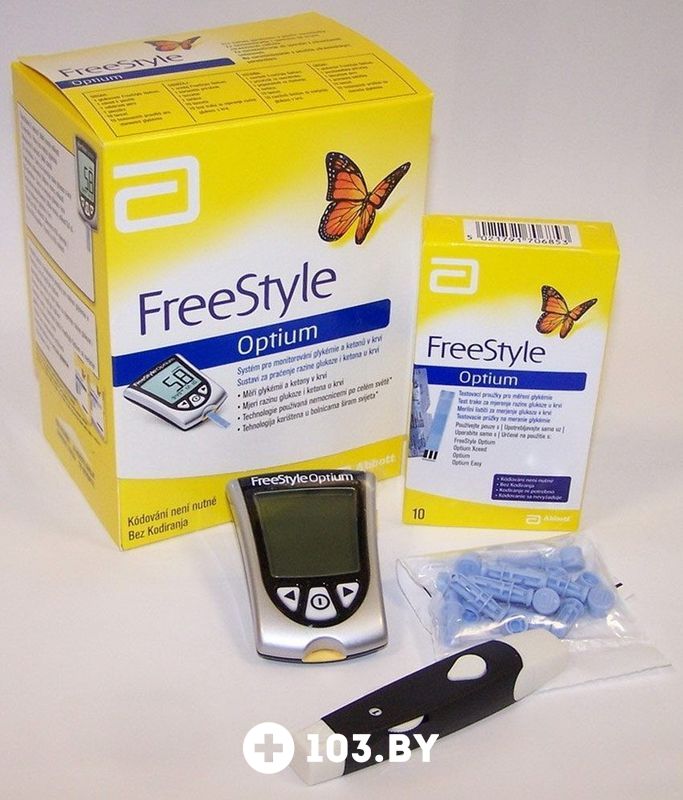 Купить глюкометр FreeStyle Optium Abbott Diabetes Care Ltd. в Минске