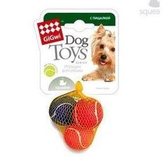 Игрушка "Goods for pets" "Мяч малый", с пищалкой, теннисный фетр 4,5 см., 3 шт