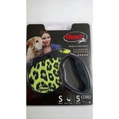 Flexi® Safari Cord поводок - рулетка, до 12кг/5м ТРОС розовая