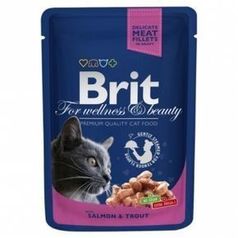 Паучи Brit Premium Salmon Trout Лосось и форель 24 шт.