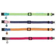 TRIXIE - Ошейник регулируемый, нейлон, с колокольчиком с замками-защелками